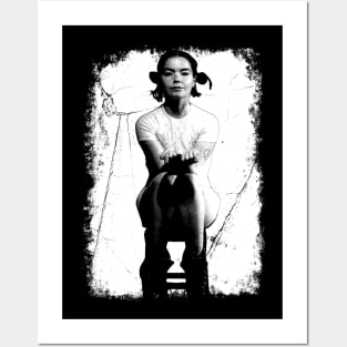 Bjork 80s 90s Vintage Distressed Posters and Art